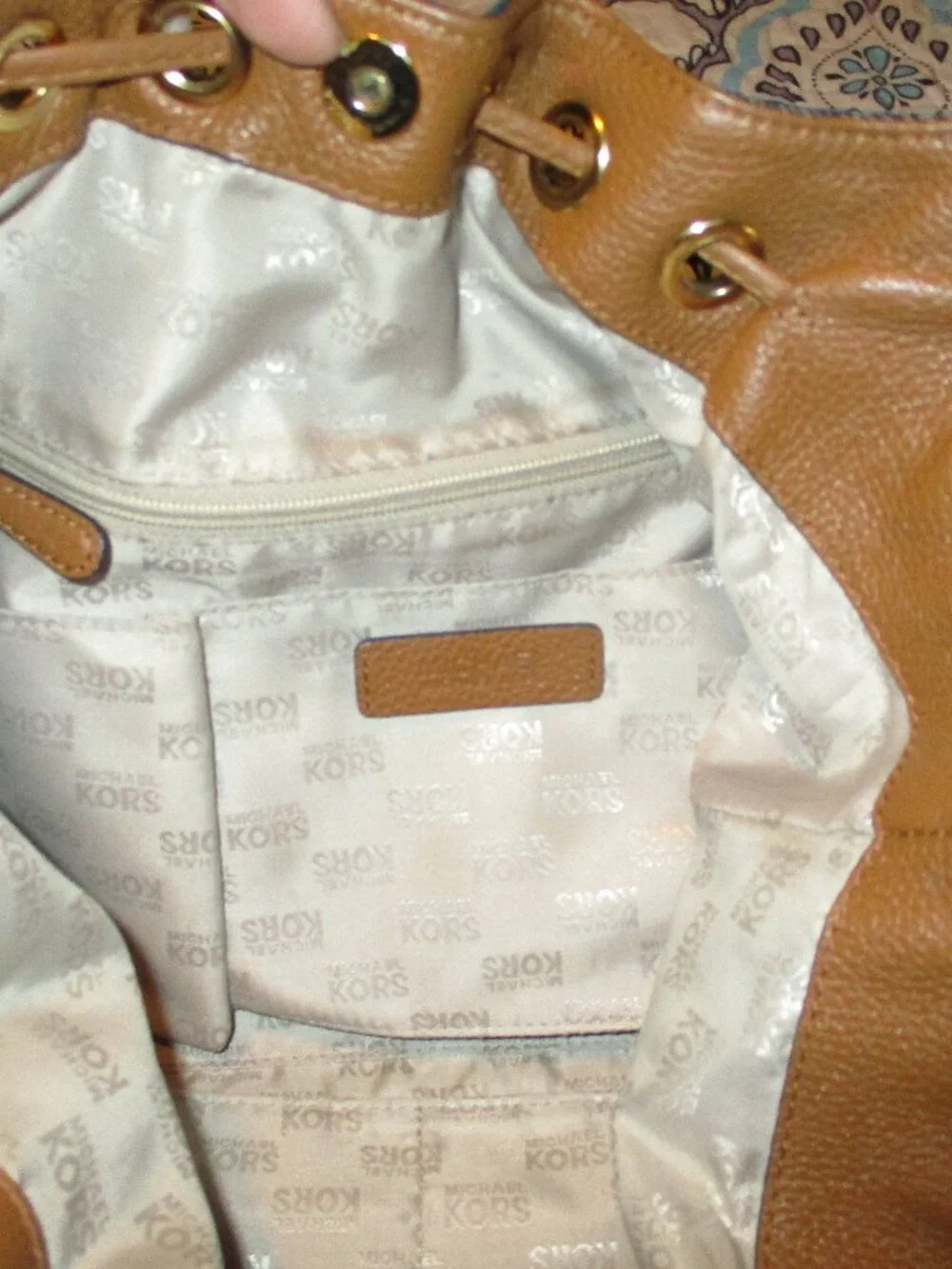 Beautiful Michael Kors Denim Tassel Marina Tote Bag